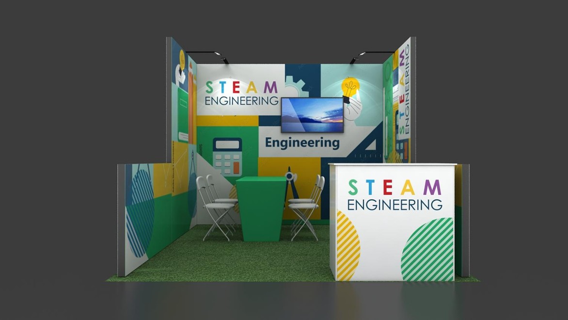 Booth Size – 3x3 m (10×10 ft)