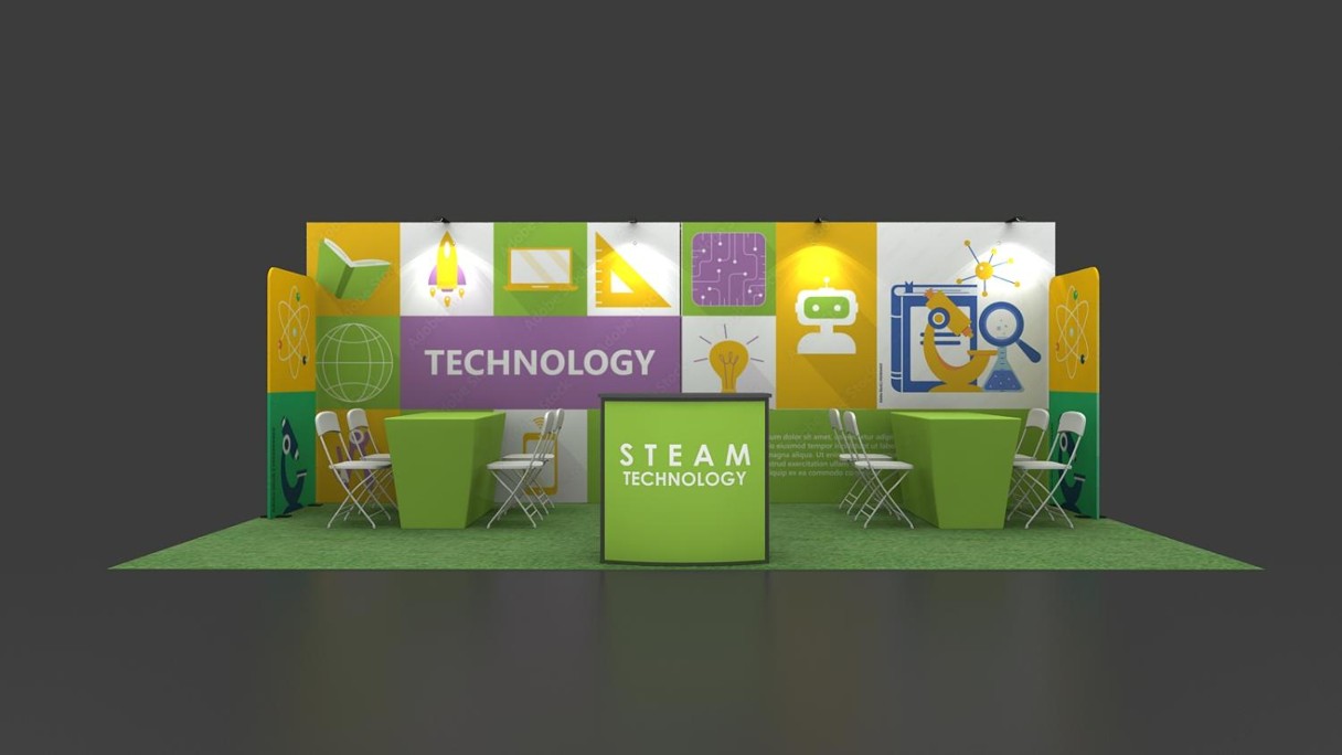 Booth Size – 6x3 m (20×10 ft)