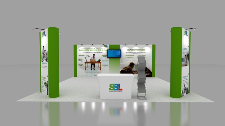 Booth Size – 6x6 m (20×20 ft)