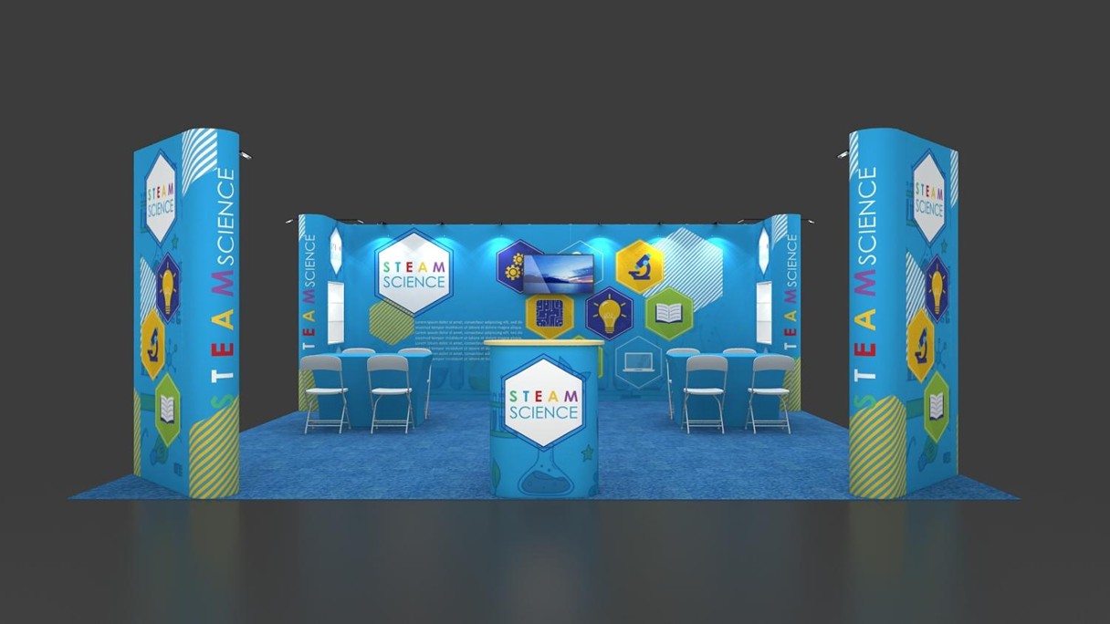 Booth Size – 6x6 m (20×20 ft)