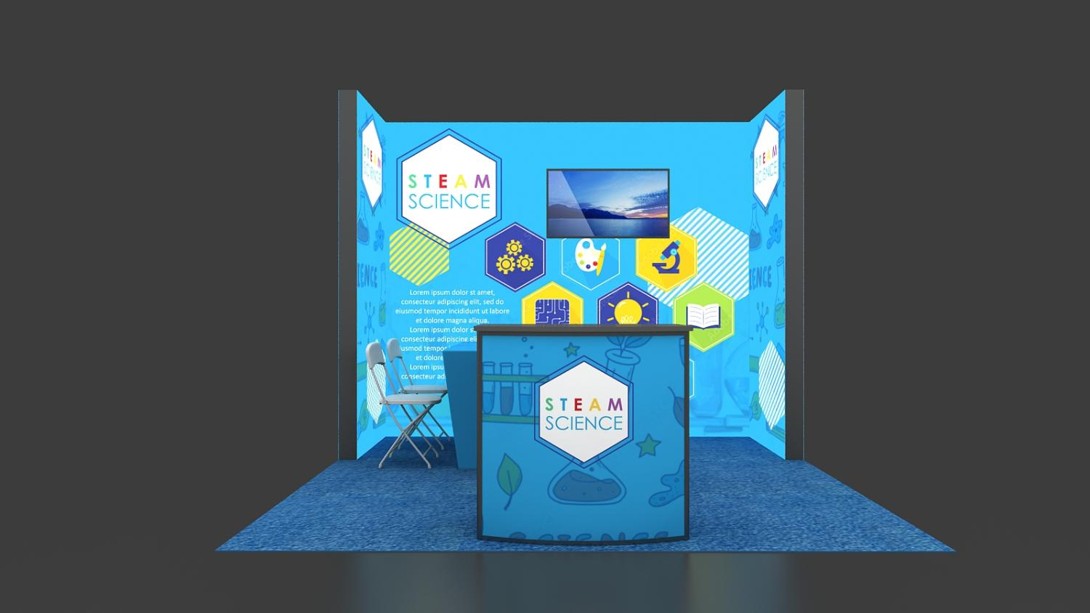Booth Size – 3x3 m (10×10 ft)